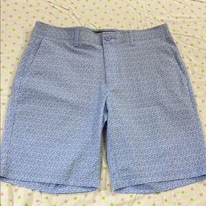 Blue Patterned Men's Shorts